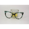 Fantaisie Turquoise - 0195FA - Acétate bande 4mm
