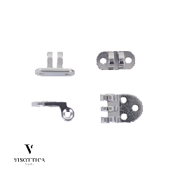 Kit charnières RD 8 + vis + rivets - 10 paires