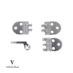 Kit charnières RD 9 + vis + rivets - 100 paires