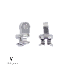 Charnières à incruster C9 4,2mm / 6° (VISO 1) - 10 paires