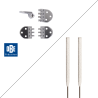 Kit armatures plates AR35  + RT 2 - 10 paires