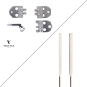 Kit armatures plates AR35  + RD 9 - 10 paires