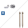 Kit armatures 3 charnons matricées + 3CH 2 - 10 paires