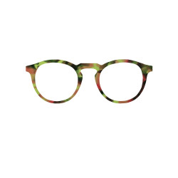 Acétate - Fantaisie Orange & Vert - labo 4mm