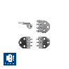 Kit charnières RT 2 + vis + rivets - 10 paires