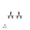 Kit charnières VISO 4 + vis - 50 paires