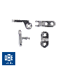 Kit charnières RS 6 + vis + rivets - 50 paires