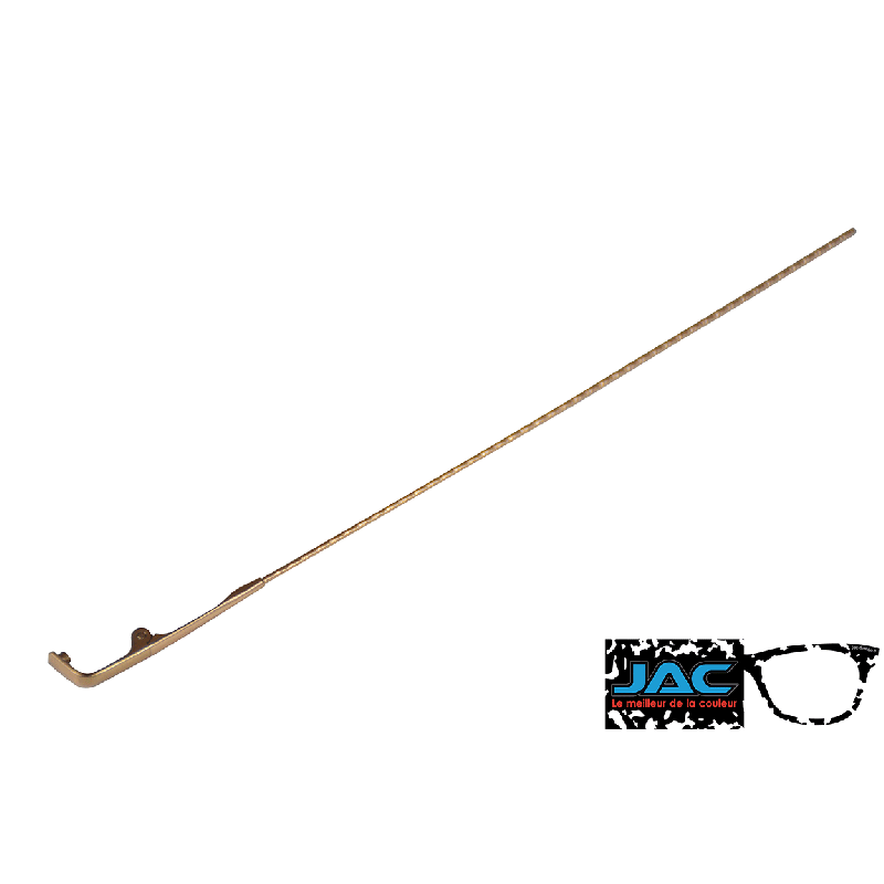 Sachet de 10 paires de branches métal guillochées rose