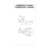 Riveting male Hinge - 50 pairs