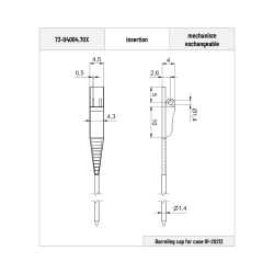 Kit armatures FLEX  + charnières + vis - 50 paires