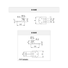 Kit charnières RT 2 + vis + rivets - 100 paires