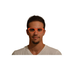 Acetate - Orange solid - strip 4mm