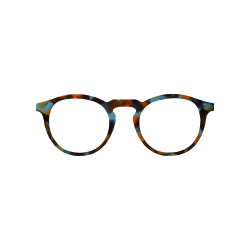 Fantaisie Bleu & Orange - 0204FA - Acétate bande 4mm