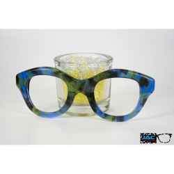 Fantaisie Bleu & Vert - 0207FA - Acétate bande 4mm