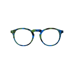 Fantaisie Bleu & Vert - 0207FA - Acétate bande 4mm