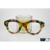 Orange & Green Fantasy - 0208FA - Acetate slab 6mm