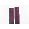 Pair of temples 3 hinges Burgundy - Wirecore 135mm