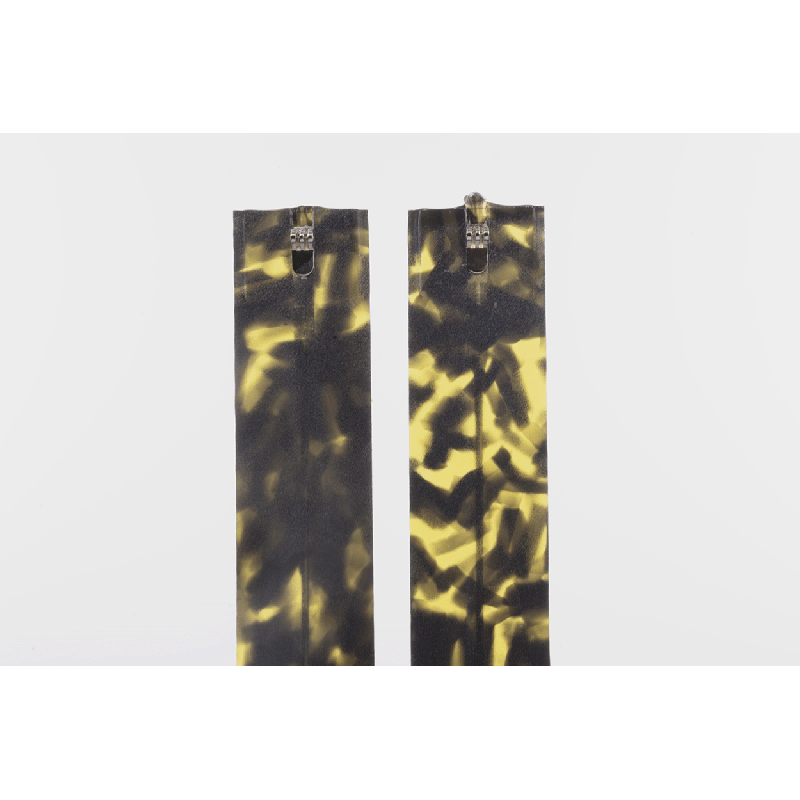 Paire de branches 3 charnons Jaune - Armature 125mm