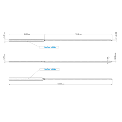Armatures plate 3,5mm - 50 paires