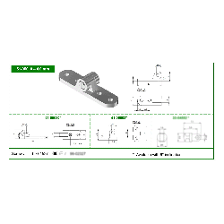 Charnières à riveter mâle 4,00mm OBE - 200 paires (VISO 5 / RS 3)