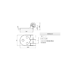 Riveting female Hinge - 10 pairs (RD 8-9)