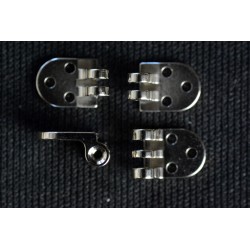 Charnières à riveter (pack 6) + vis + rivets