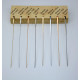 Basic metal gold temples.